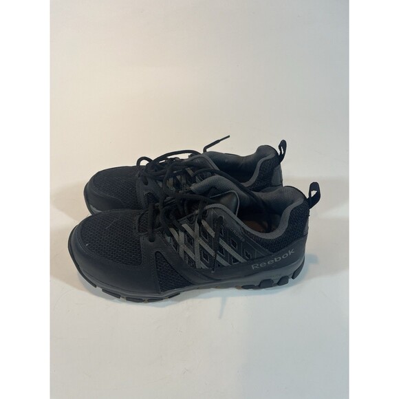 Reebok SubLite Work Shoe Mens Size 9 Black Safety Steel Toe RB4016 - Picture 2 of 12